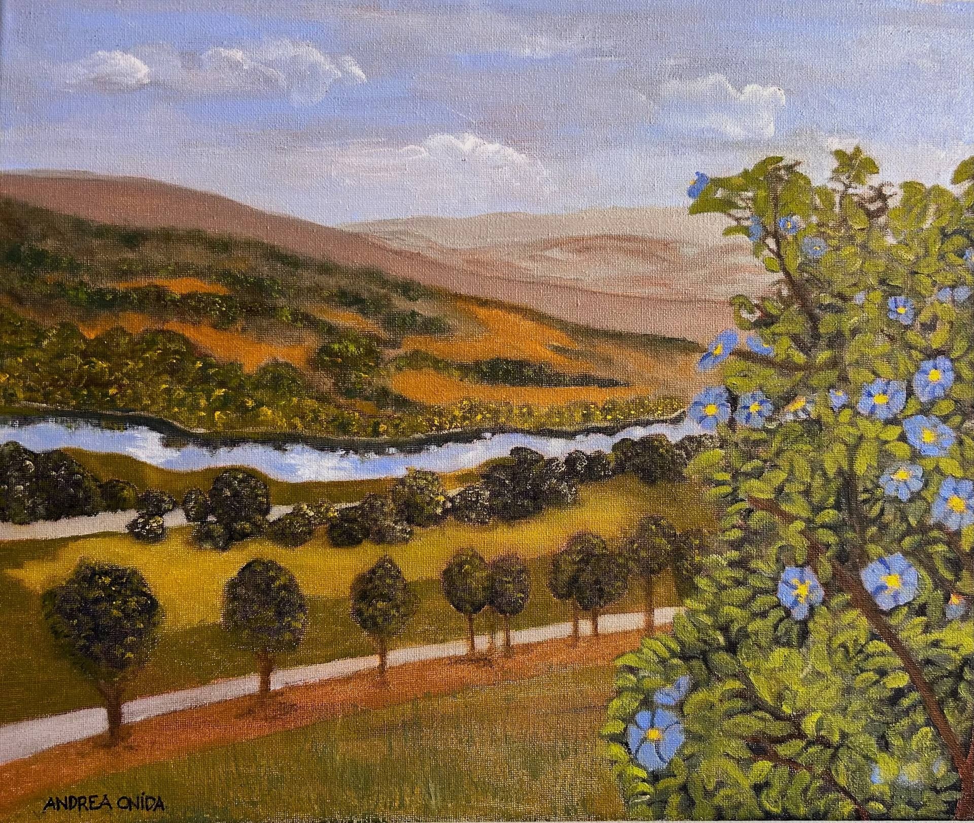 Wachau, 2026 — oil on canvas by Andrea Onida