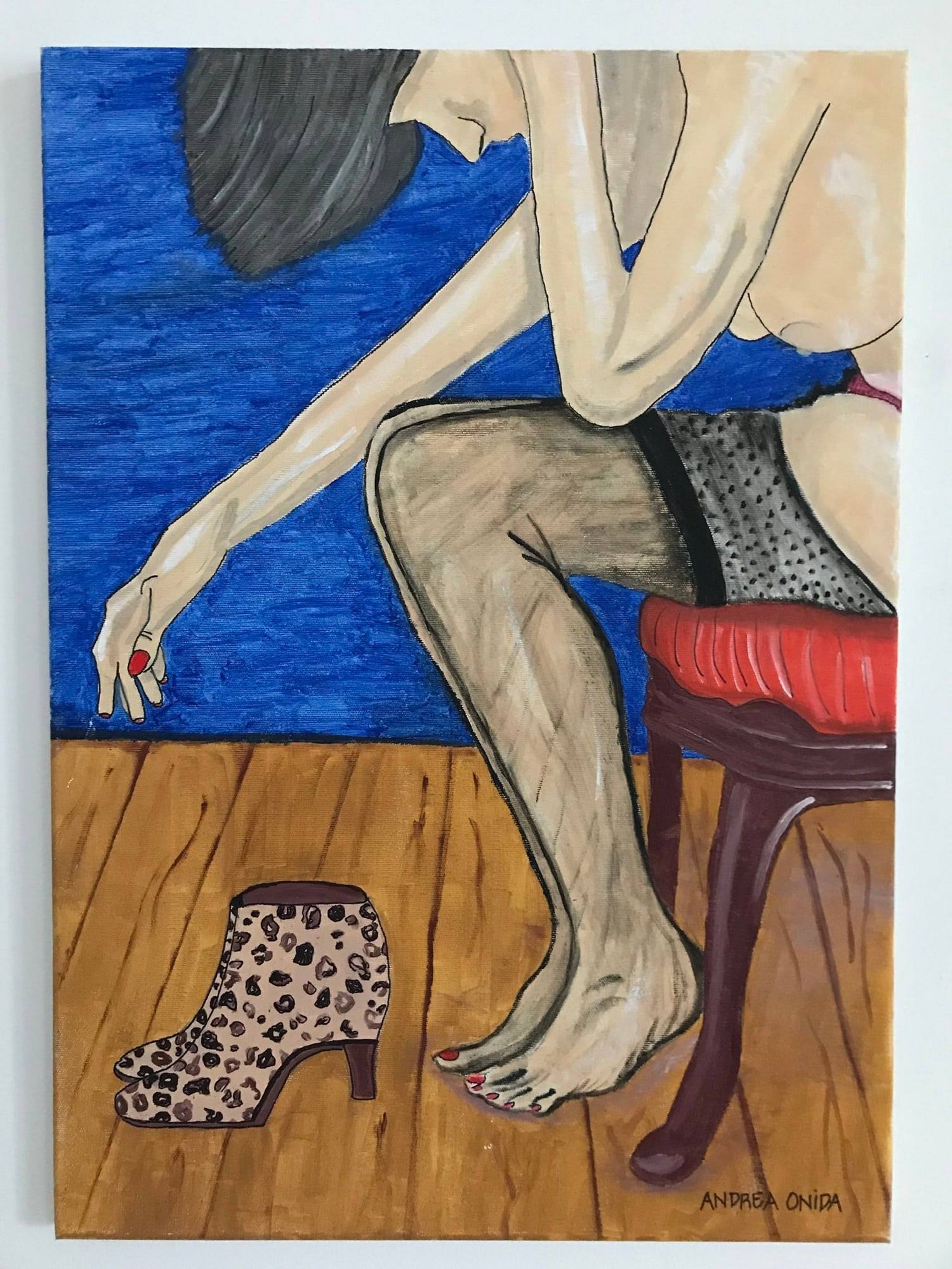When the Party Is Over, 2023 — oil on canvas by Andrea Onida
